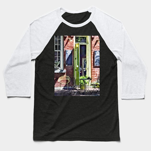 Corning NY - Restaurant on Market Street Baseball T-Shirt by SusanSavad